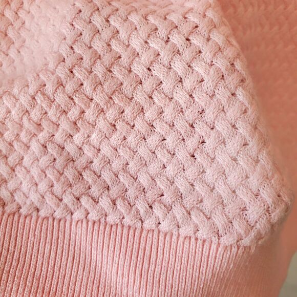 Women Pink Balletcore Sweater L Cottagecore Granny Pastel Babygirl Feminine NEW - Picture 5 of 11